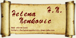 Helena Nenković vizit kartica